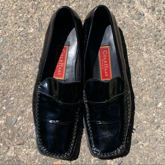 Cole Haan black patent leather loafer flats - Picture 13 of 14